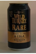 Wild Turkey Rare And Cola Cans 375ml
