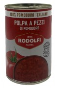 Rodolfi Tomato Polpa A Pezzi Can 400g