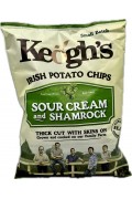 Keoghs Irish Sour Cream Shamrock Chips 125g