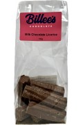 Billees Milk Chocolate Licorice 150g