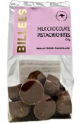 Billees Milk Choc Bites Pistachio Bag 100g