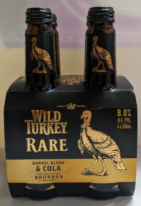 Wild Turkey Rare and Cola Btl 320ml