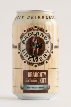Badlands Draughty Kilt Cans 355ml