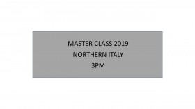 Master Class Northern Italy Comes Alive 3pm