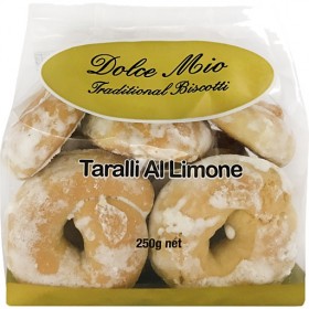 Dolce Mio Taralli Al Limone 250gr