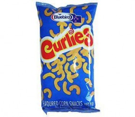 Bluebird Curlies Corn Snacks Chips 150gr