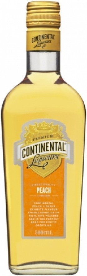 Continental Peach Liqueur 500ml