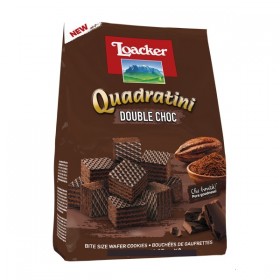 Loacker Quadratini Double Chocolate Wafers 125gr