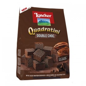 Loacker Quadratini Double Chocolate Wafers 125gr