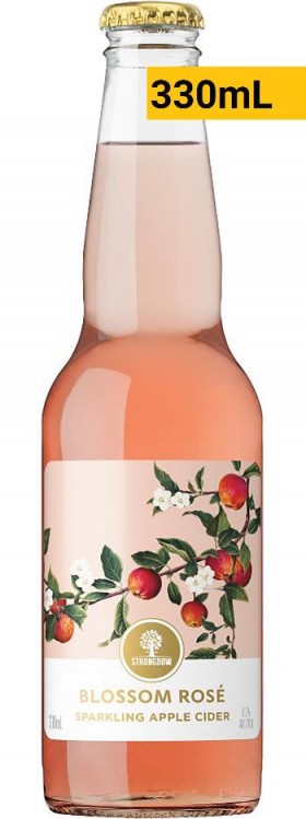Strongbow Blossom Rose Apple Cider 330ml Btt