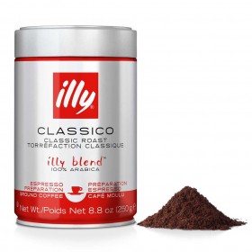 Illy Coffee Classico Ground 250gr Tins