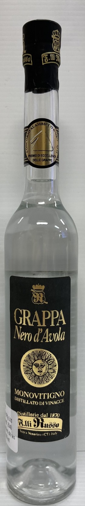 Russo 100ml Grappa Nero D Avola 