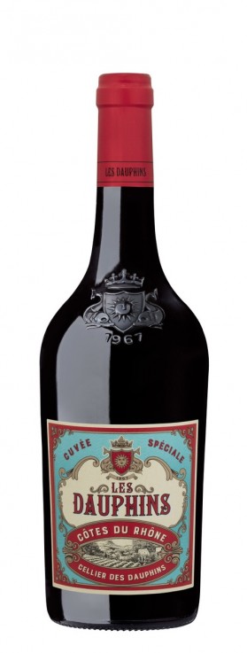 Les Dauphins Cotes Du Rhone Rouge