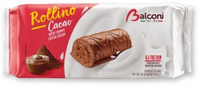 Balconi Rollino Cacao W Cocoa Cream Cakes 220gr