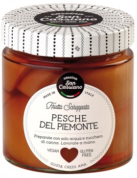 Cascina Piedmontese Peaches In Syrup 410gr
