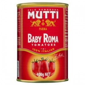 Mutti Baby Roma Tomatoes Tins 400g