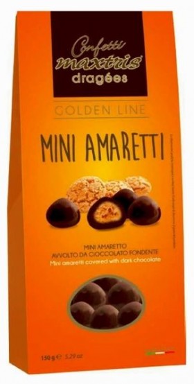 Maxtris Dragees Mini Amaretto In Dark Chocolate