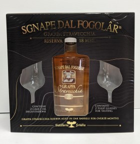 Caffo Gift Pk Grappa Stravecchia 700ml