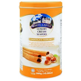White Castle Choc Hazelnut Wafers Tin 300gr