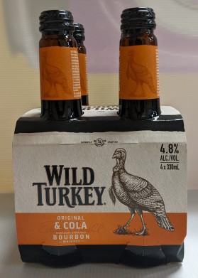 Wild Turkey and Cola Btl 340ml