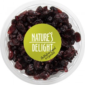 Natures Delight Dried Cranberries 150gr