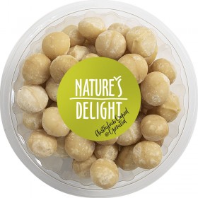 Natures Delight Macadamias Roasted Salted 125