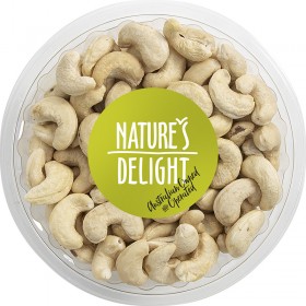Natures Delight Unsalted Roasted Cashews 150g