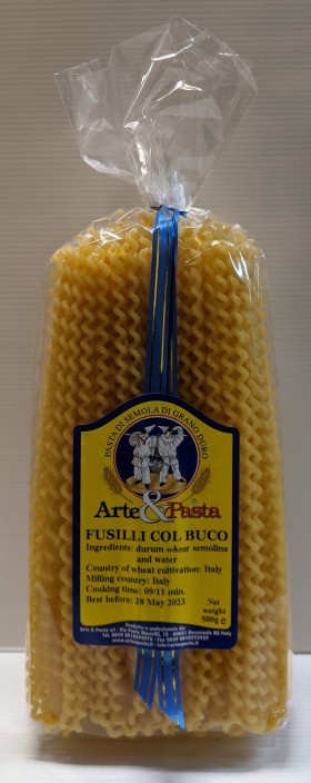 Arte And Pasta Fusilli Col Buco Pasta 500gr