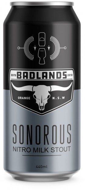 Badlands Sonorous Nitro Milk Stout 440ml