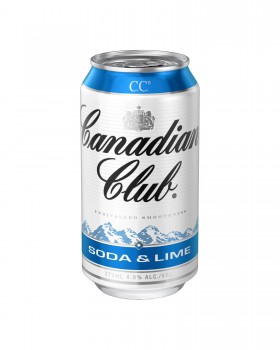 Canadian Club Soda And Lime 375ml Cans