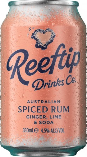Reeftip Rum Ginger Lime Soda 330ml Cans