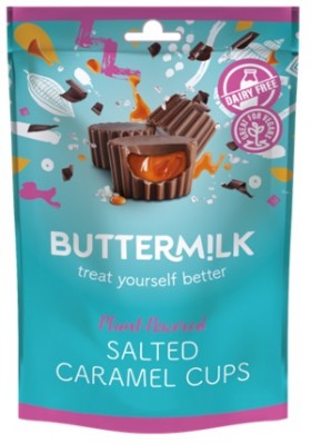 Buttermilk Dairy Free Salted Caramel Cups 100gr