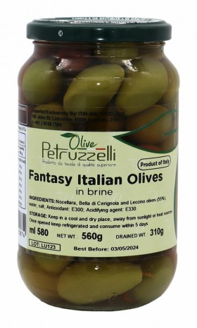Petruzzelli Fantasy Italian Olives 560g