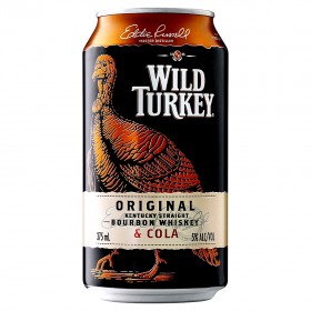 Wild Turkey and Cola Cans 375ml