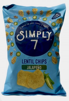 Simply 7 Lentil Chips Jalapeno 113g