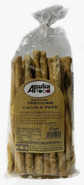 Apulia Food Cacio E Pepe Treccine 400g