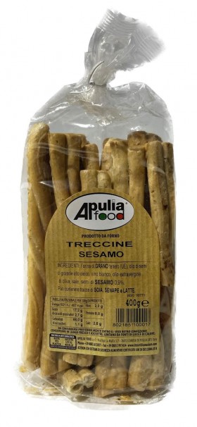 Apulia Food Sesamo Treccine 400g
