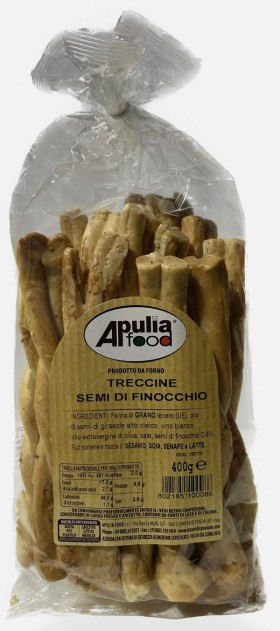 Apulia Food Semi Di Finocchio Treccine 400g