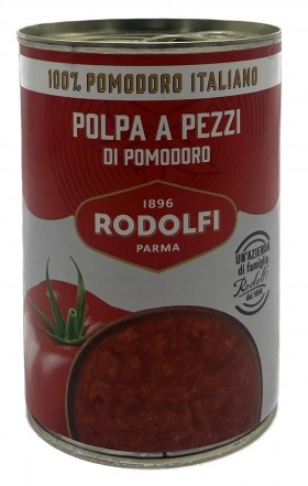 Rodolfi Tomato Polpa A Pezzi Can 400g
