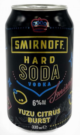 Smirnoff Hard Soda Yuzu Citrus Burst 330ml Cans