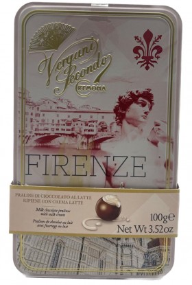 Vergani Firenze Milk Choc Pralines Tin 100g