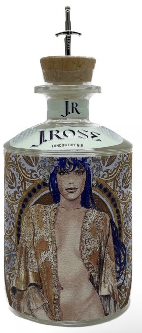 J Rose London Dry Gin Women With Blue Hair 700ml