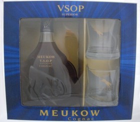 Meukow Vsop Cognac Gift Pack