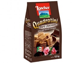 Loacker Quadratini Dark Chocolate 125gm