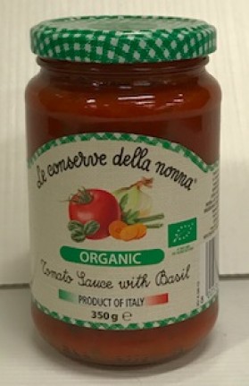 Le Conserve Organic Tomato and Basil 350g