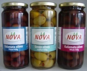 La Nova Kalamata Pitted Olives 450g
