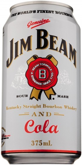 Jim Beam And Cola Can 375ml