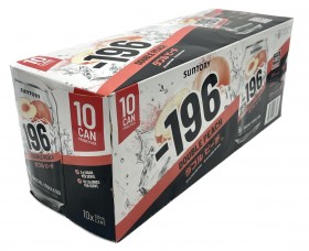 Suntory -196 Double Peach 10pk Cans