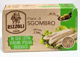 Rizzoli Filetti Di Sgombro In Evoo Organic Tins 90g