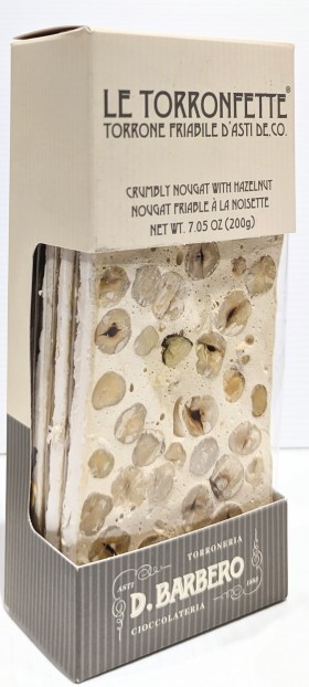 Barbero Le Torronfette Hazelnut Nougat 200g